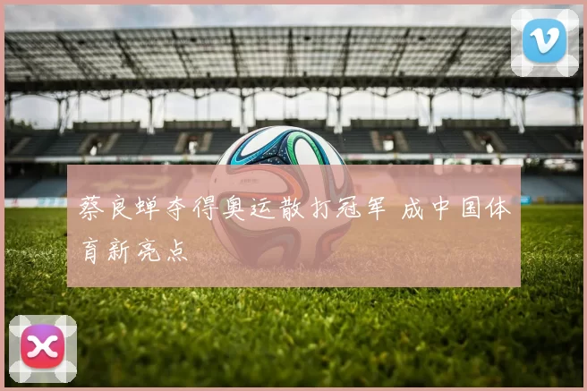 蔡良蝉夺得奥运散打冠军 成中国体育新亮点