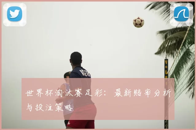 世界杯淘汰赛足彩：最新赔率分析与投注策略